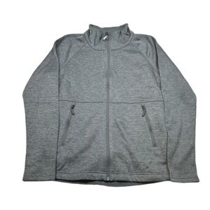 Kirkland Signature Full‎ Zip Jacket Mens Small Grey Lightweight Athletic